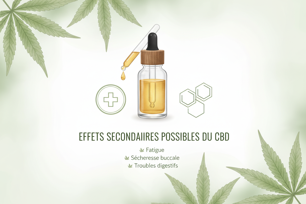 CBD : effets indésirables, interactions médicamenteuses et précautions