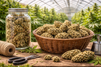 Fleurs CBD greenhouse sous serre qualité accessible arômes naturels équilibre parfait qualité prix Herbeevor