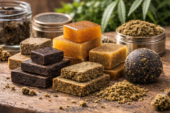 Résines CBN puissantes et hash spéciaux effets sommeil profond relaxation forte Herbeevor
