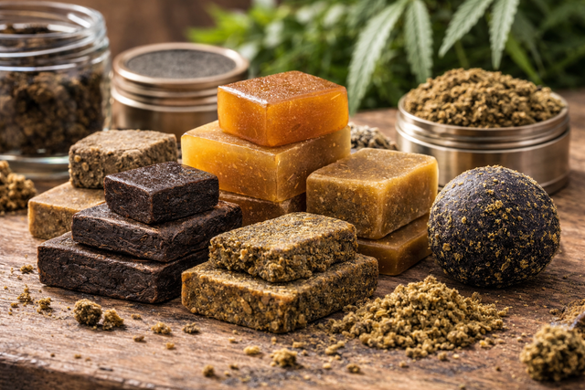 Résines CBN puissantes et hash spéciaux effets sommeil profond relaxation forte Herbeevor