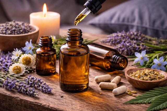 Huile CBD pour dormir effet rapide sommeil profond relaxation apaisante Herbeevor