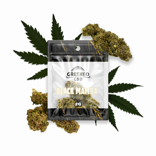 Black Mamba 11 % – Fleur CBD – Greeneo — 2 g