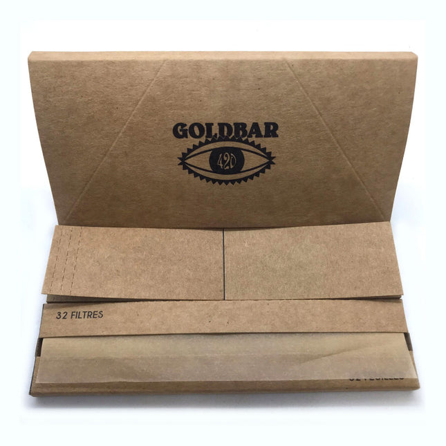 Feuilles à rouler King Size + 32 filtres – GoldBar420 – photo 1