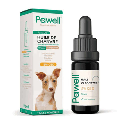 Huile CBD pour Moyens Chiens - 10ml - HerBeevor