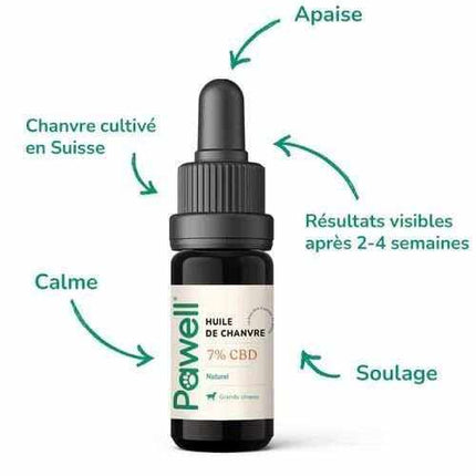 Huile CBD pour Moyens Chiens - 10ml - HerBeevor