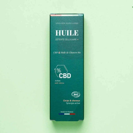 huile Corps Cheveux CBD  - Détente cellulaire CBD - HerBeevor