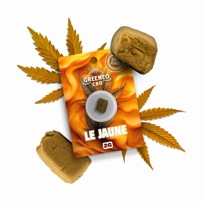 Le Jaune 25 % – Résine CBD – Greeneo — 2 g