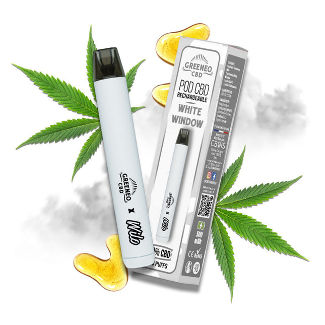 Pod rechargeable White Window – Wilo × Greeneo — Kit + 1 cartouche