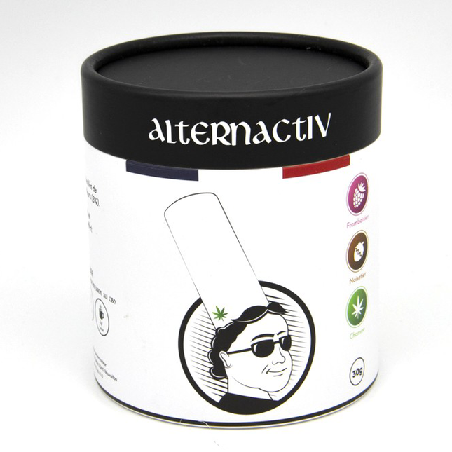 Alternactiv – Natural raspberry, hazelnut &amp; hemp infusion (30 g) – Nicotine-free substitute