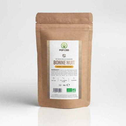 Tisane bonne nuit Bio - POPCBD - HerBeevor